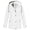 White, variant on Christmas Clearance! QLEICOM Jackets for Women, Women's Waterproof Lightweight Mountain Rain Ski Jacket, Pure Color Windproof Rainproof Hoodied Jackets Raincoat, for Winter Outdoor Hiking Skiing
