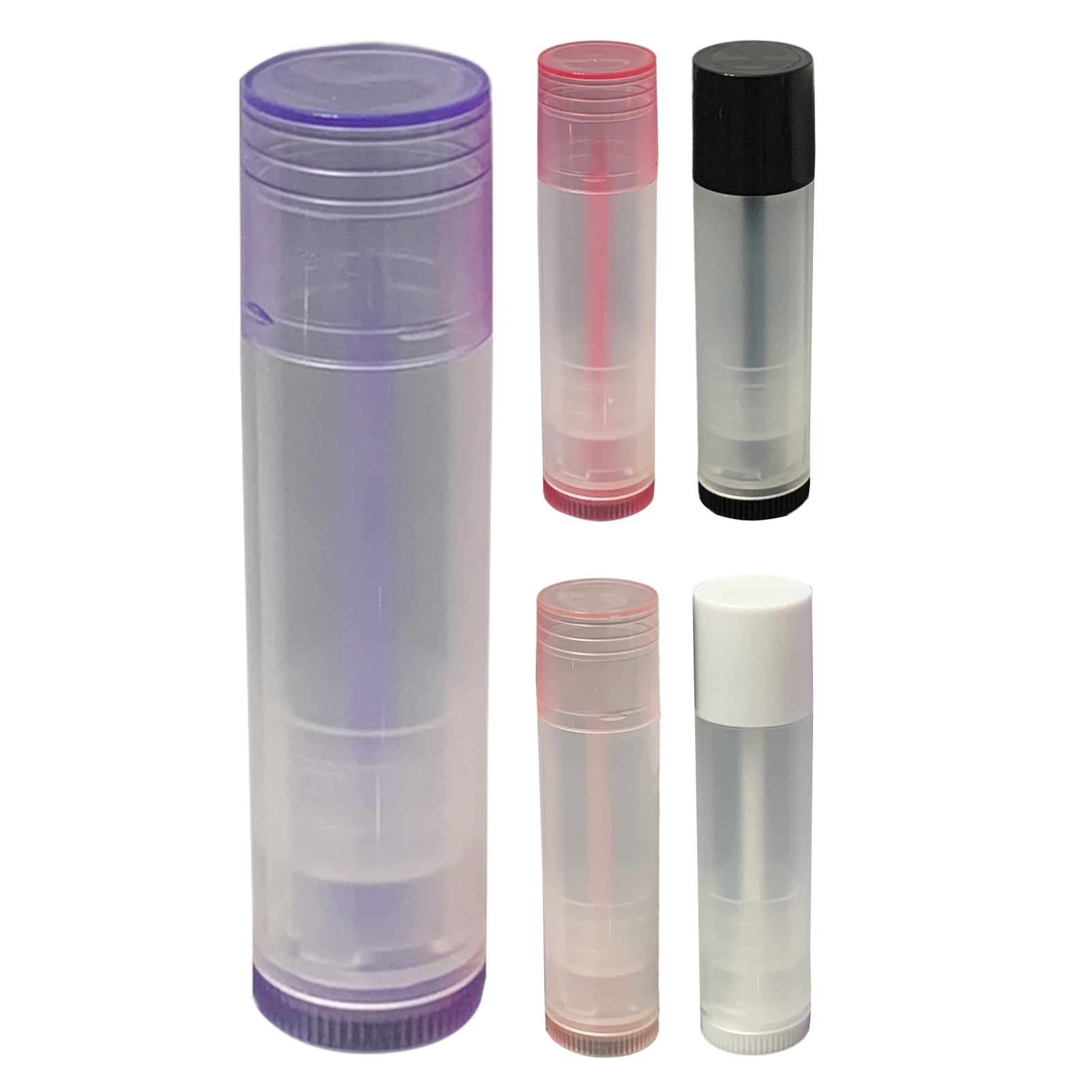 Dream Lifestyle 50 Lip Balm Tubes, Lip Balm Containers, Lipstick Tube, Plastic Container Twist Tubes, 5g Refillable Round Tubes Empty Lip Balm Bottles for DIY Lipstick Gifts, Homemade Lip Balm