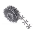 thumbnail image 2 of 5M Christmas Snowflake Ribbon Trim DIY Packaging Party Decorative Chain Rope, 2 of 6