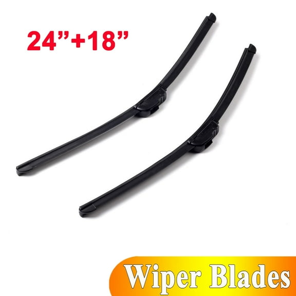 Persever 24" & 18" ALL SEASON PREMIUM OEM BRACKETLESS WINDSHIELD WIPER BLADES J-HOOK USA