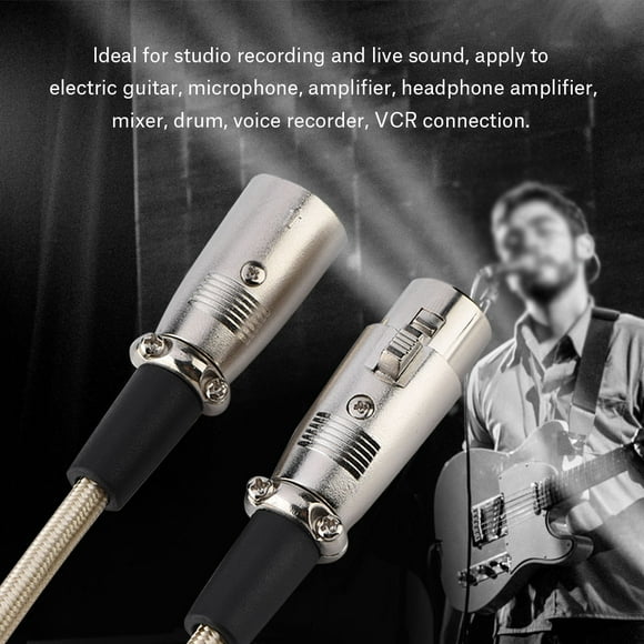Xlr Cable 3ft, Durable Clear Cable Xlr Cable 10ft, Xlr Cable 6ft, 3 Pin Lasting Strength Microphone For Electric Guitar