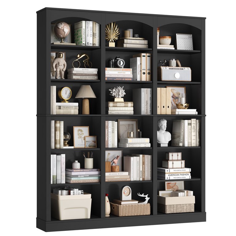 【極美品】JNHearts Velvet library Black Homfa 18-Cube Bookcase and Bookshelves, 71.2