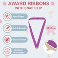 thumbnail image 3 of Uxcell Award Neck Ribbons, Polyester Medal Lanyards with Snap Clip Blank Award Ribbon Purple, 3 of 7