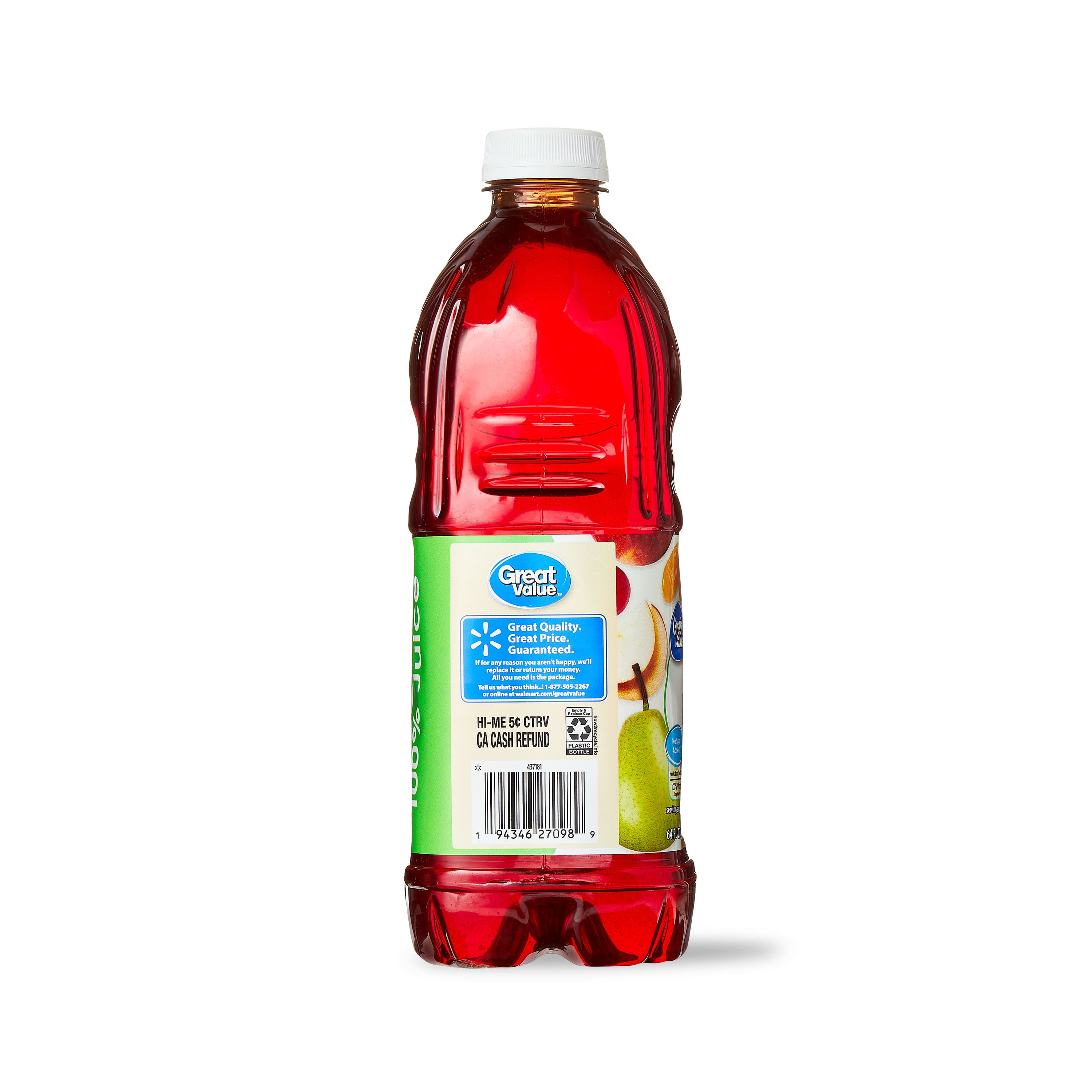 Great Value Fruit Punch, 64 fl oz