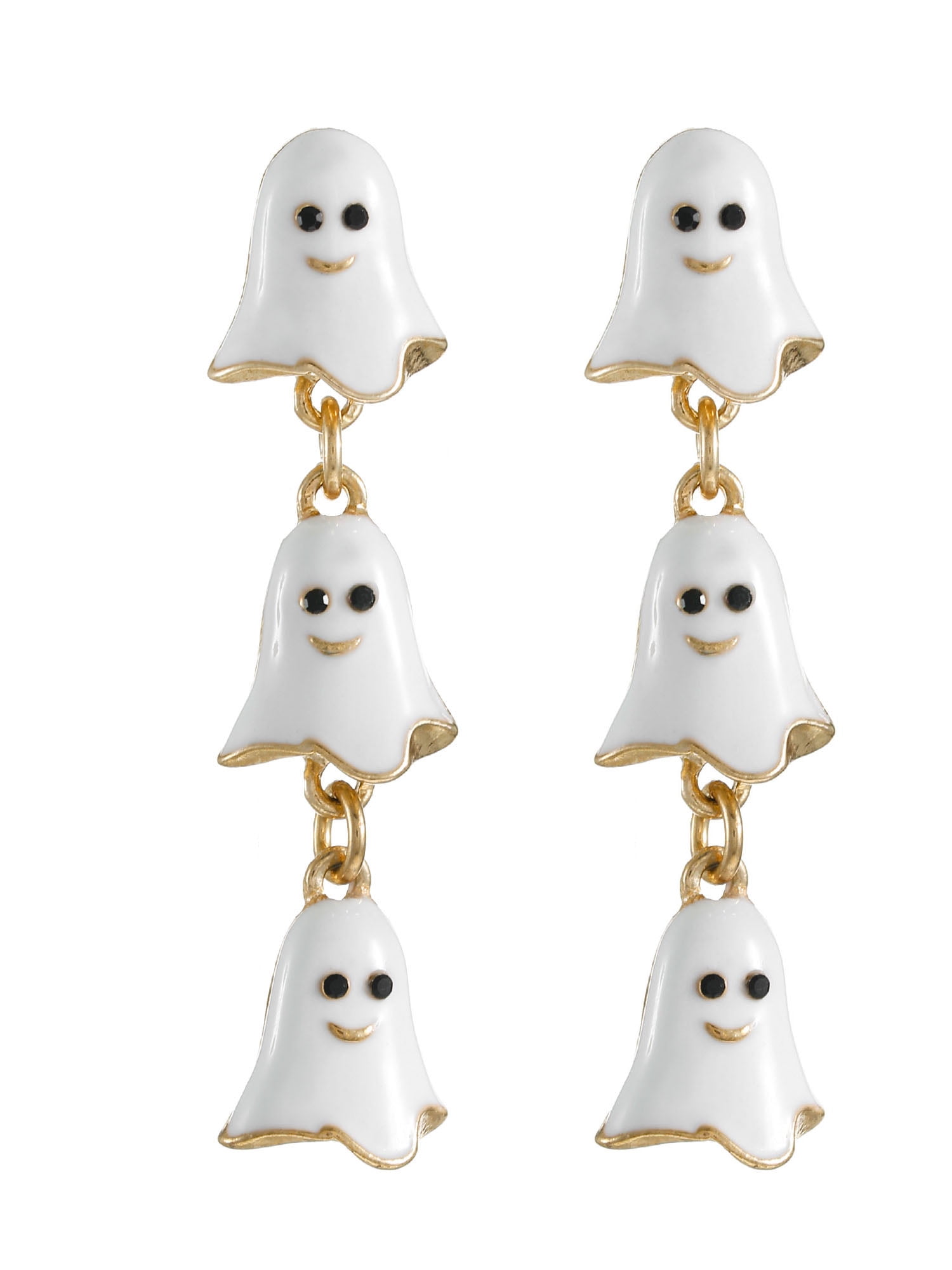 Way to Celebrate Ghost Halloween Drop Earrings, 1 Pair
