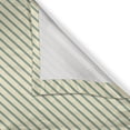 thumbnail image 5 of Ambesonne Retro Grommet Curtain, Bias Green Stripes, 50" x 120", Jade Green and Cream, 5 of 6
