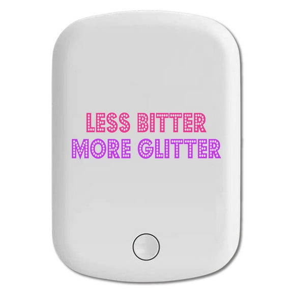 DistinctInk Magnetic Battery Pack, 10000 mAh Wireless Portable Charger with USB-C Cable, Compatible with MagSafe iPhone 14 / 13 / 12 Series - Less Bitter More Glitter