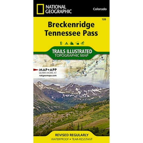 Pre-Owned Breckenridge / Tennessee Pass (Paperback) by National Geographic Maps (Compiled by)