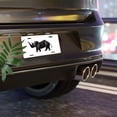 thumbnail image 6 of License Plate, Geometric Rhino Decorative Front,Personalized Stainless Steel License Plate Cover For Men Women,12.2" X 6.2", 6 of 6