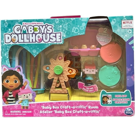 Gabby's Dollhouse Baby Box Craft Room Playset - Creative Fun for Kids