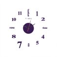 thumbnail image 2 of Up to 65% off Kitchen Gadgets Frameless DIY Wall Mute Clock 3D Mirror Surface Sticker Home Office Decor Kitchen Organizers and Storage, 2 of 5
