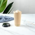 thumbnail image 4 of Sustain 20 oz Kraft Paper Coffee Cup - PLA Lining, Compostable, Ripple Wall - 3 1/2" x 3 1/2" x 6 1/4" - 250 count box, 4 of 10