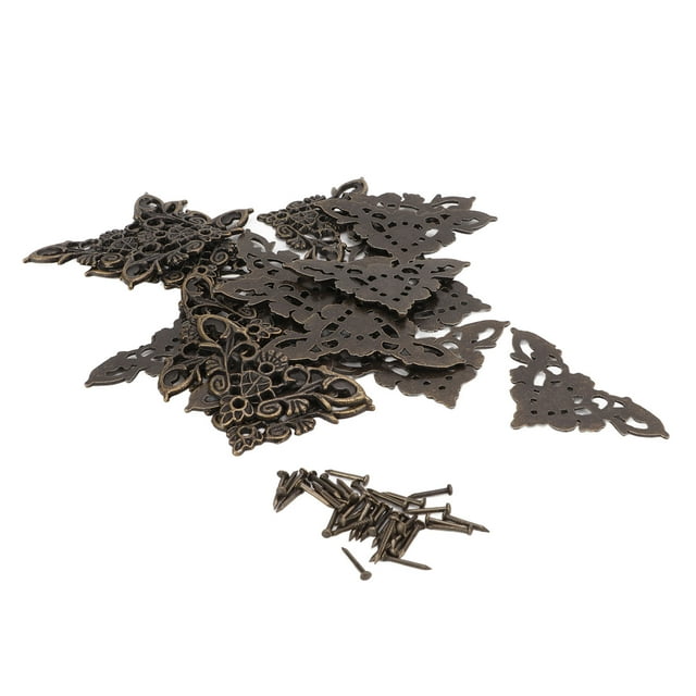 Décoration d'Angle pour Meubles, Protecteur d'Angle Style Moderne Alliage de Zinc Élégance Rétro Classique pour Protection d'Angle de Boîte en Bois
