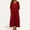 Red, variant on Zedker Womens 2025 Boho Floral Long Sleeve Maxi Dress V Neck Empire Waist Fall Wedding Guest Dresses, Plus Size Orange L