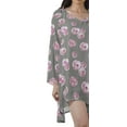 thumbnail image 4 of Moomaya Robes Décontractées Femmes Rayonne Robe Mini à Manches Longues pour Femmes, 4 of 4