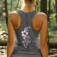 thumbnail image 2 of Gym Tops for Women Active Workout Tank Top Sleeveless Yoga Fitness Shirts Summer Back Printed Scoop Neck Vests Racerback Sports Running Top Sportswear Womens Activewear Sleeveless Tops, 2 of 6