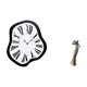 thumbnail image 5 of Reloj de pared de lujo acrílico fundido, escultura única y creativa, relojes distorsionados, estatua vintage de dama tribal, adorno decorativo para es, 5 of 8