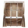 thumbnail image 4 of Homely-Hub 51-Inch Simple Portable Closet Wardrobe, 16mm Thick Pipe Clothing Storage Rack with Non-Woven Fabric Cover, 3 Hanging Rods, Suitable for Bedroom, Living Room, Beige, 4 of 14