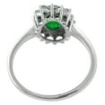 thumbnail image 3 of Carillon Princess Diana Solitaire Oval 7X5 MM 1.31 Ctw Chrome Diopside 925 Sterling Silver Women's Promise Ring, 3 of 7