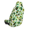 thumbnail image 3 of Picia Green Avocado (2) Print Waterproof Sweating Car Seat Cover for Post Gym Workout, Running, Beach and Hiking, Universal Fit Anti-Slip Bucket Seat Protector, 3 of 5