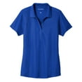 thumbnail image 5 of Yellow Rooster Women's EZPerformance Pique Polo T-Shirt True Royal XS, 5 of 6