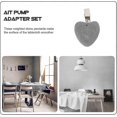 thumbnail image 4 of Pack Of 4 Heart Tablecloth Weights Stone With Clip Marble Stone Table Cloth Clip For Garden, Picnic, Wedding, 4 of 4