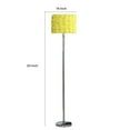 thumbnail image 5 of Benjara Finn 63" Glamorous Floor Lamp- Rose Accent Shade- 100W- Yellow- Silver, 5 of 5