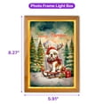 thumbnail image 5 of Merry Christmas Santa Reindeer Antlers Bulldog Sleigh Xmas Winter Holiday Acrylic Plaque with Wood Photo Frame Box Dog Lover Gifts Idea Light Box - 00023, 5 of 5