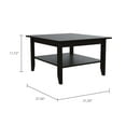 thumbnail image 5 of Miekor Furniture Cabrillo 4-Shelf 2-piece Living Room Set, Coffee Table and Bar Cabinet Black and Espresso 89254, 5 of 7
