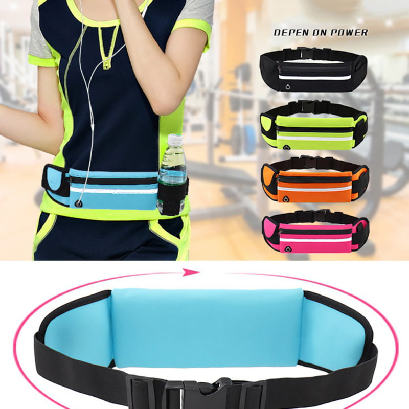 Stylish Sports Waist Fanny Pack For Men Women Android iPhone Exercise Belt Fuel Mespirit Running Belt Waist Pack,Spybelt,Pouch Belt  Zero Bounce Adjustable 