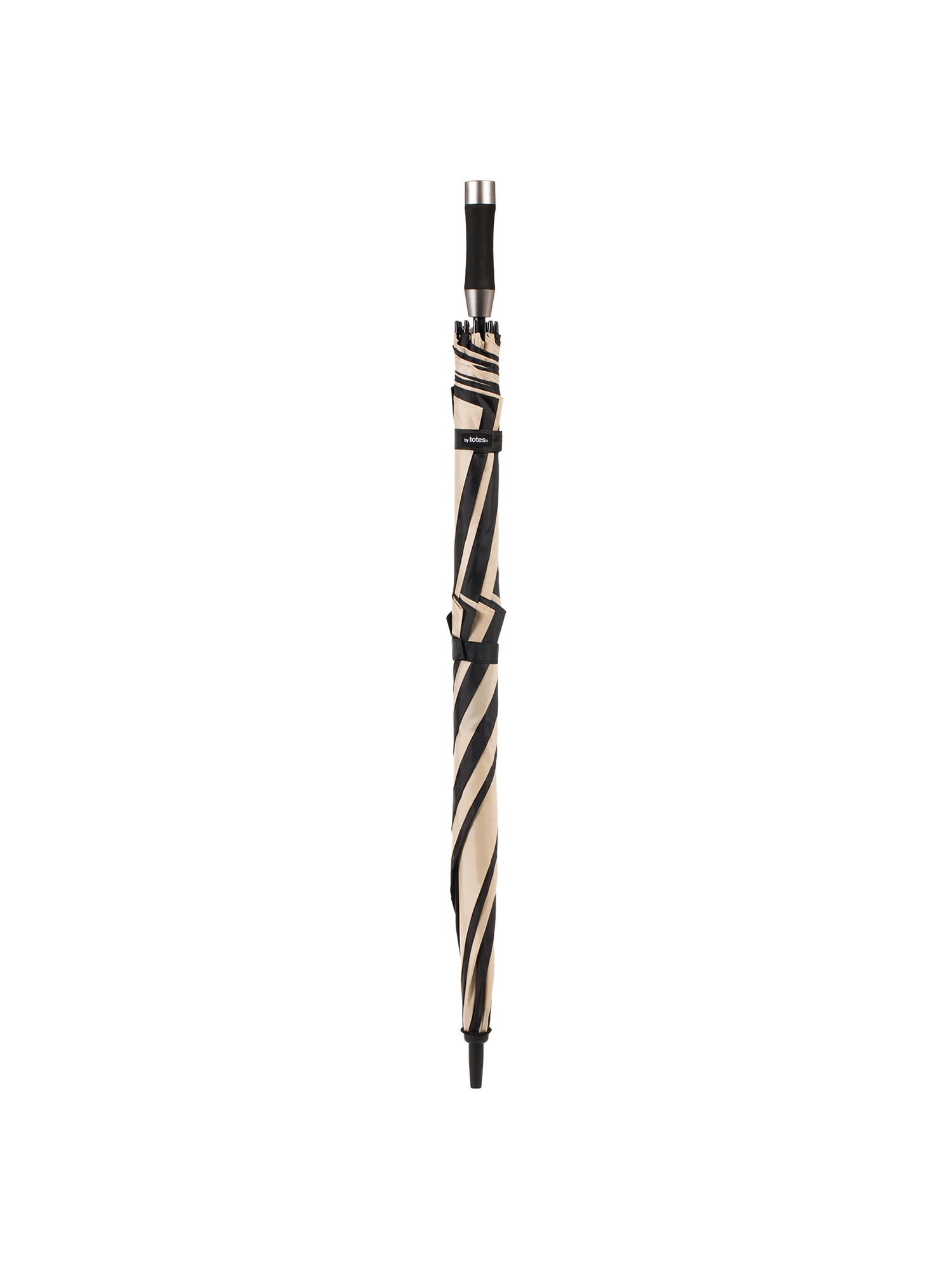 Totes Vented Auto Open Stormbeater Golf Stick Umbrella With SunGuard® Black and Tan