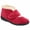Red, variant on Fleet & Foster Womens Levitt Touch Fasten Slippers