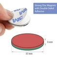 thumbnail image 4 of FINDMAG Disc Magnets, Magnets with Double-Sided Adhesive for DIY, Fridge,Scientific, 1.26'' D x 1/8'' H - Pack of 8, 4 of 6