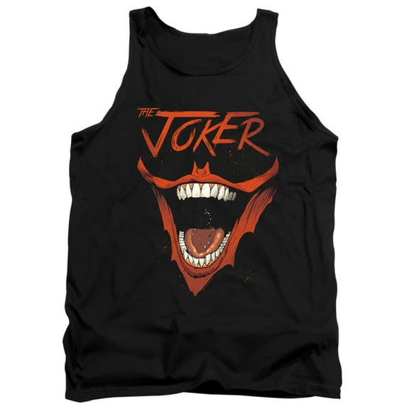 Batman Joker Bat Laugh Adult Tank Top Black