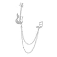 thumbnail image 2 of Broche de Musique pour Hommes avec Note et Chaîne Suspendue, 2 of 10