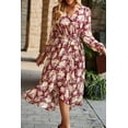 thumbnail image 5 of Vestido Maxi Floral Bohemio con Cruzado y Escote en V PRETTYGARDEN XXL, 5 of 5
