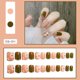 thumbnail image 1 of Prensa cuadrada en las uñas Uñas postizas verdes Uñas postizas cortas Uñas de cobertura completa para mujeres y niñas Namotu HMYH891, 1 of 2