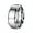 Silver, variant on Men's Women's Stainless Steel 8MM Dome Plain Band Carved Multi Faceted Polished Beveled Edge Ring Gold Size 10
