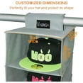 thumbnail image 2 of 10 Shelf Hat Rack Hanging Closet/Organizer for Storage - Best Baseball Cap Holder, Gray, 2 of 7