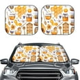 thumbnail image 2 of Sikiie Honey Bee Set Print Foldable Car Windshield Sun Visor, Car Window Sunshade Suitable for Sedan, SUV and Truck Car Accessories-Large, 2 of 6
