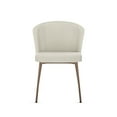 thumbnail image 2 of Amisco Camilla Dining Chair - Cream Bouclé Polyester / Bronze Metal, 2 of 9