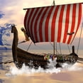 thumbnail image 3 of CafePress - The Viking Longship T Shirt - Men's Classic Graphic Cotton T-Shirt, 3 of 4
