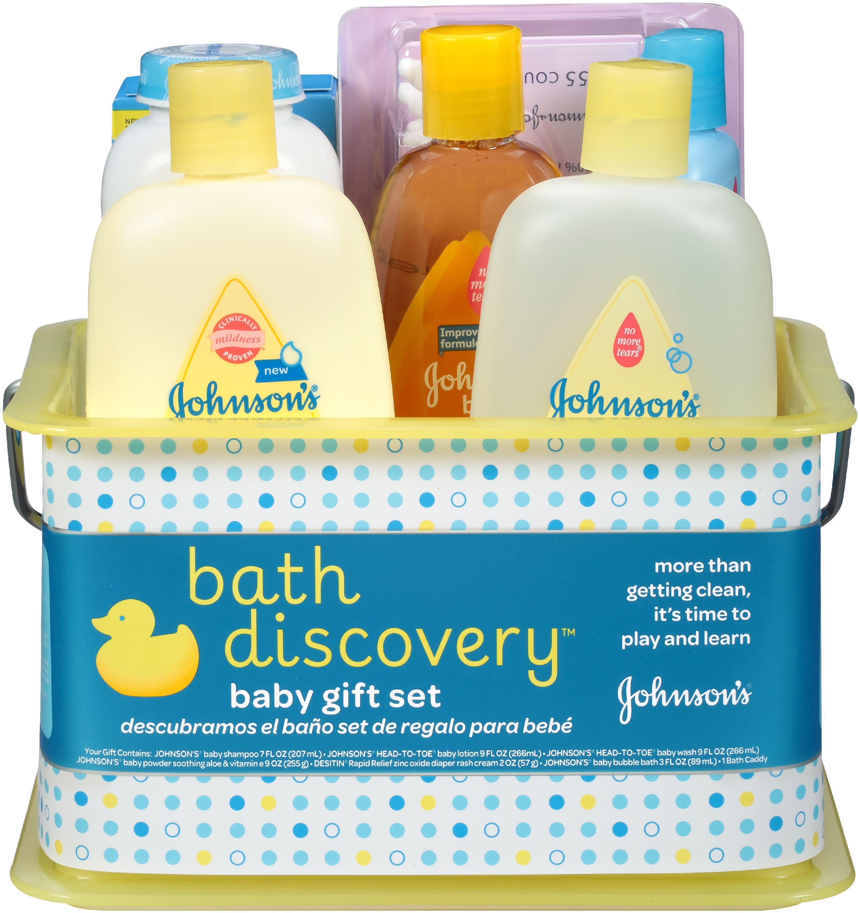 JOHNSON'S BATH DISCOVERY Baby Gift Set, 8 Items - Walmart.com