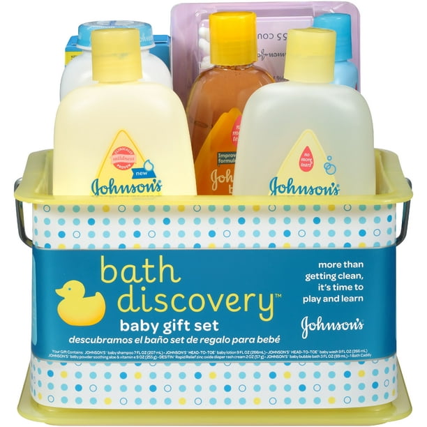 JOHNSON'S BATH DISCOVERY Baby Gift Set, 8 Items - Walmart ...