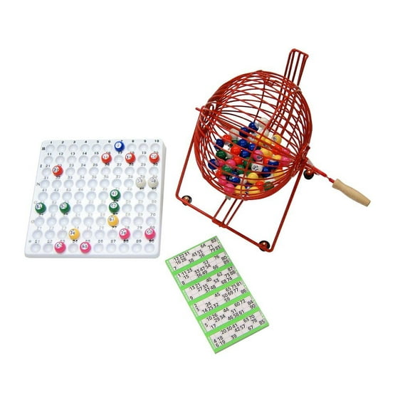 Standard Bingo Cage Set - includes balls, tray and tickets