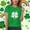 Green#1, variant on SERTG Children St Patricks Day Casual Print T-Shirt Round Neck Short Sleeve Holiday Celebration Everyday Wear Kids Versatile Summer Tee Festive Apparel Tops(Green,5-6 Years)
