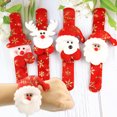 thumbnail image 2 of 2 piezas de pulsera navideña, juguete de Navidad, muñeco de nieve, alce, Papá Noel, círculo de palmaditas, regalos de Navidad, juguetes para niños, adultos, pulsera para niños, 2 of 5