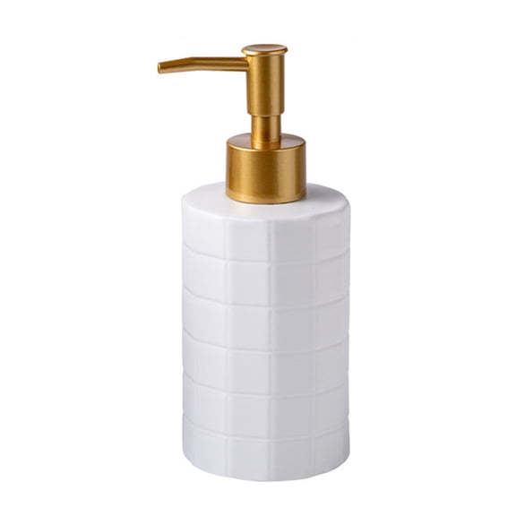 Ceramic Liquid Dispenser Refillable Container For Bath Essential Shampoo Soap Bottle