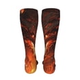 thumbnail image 6 of Pofeuu Magma Fire Black Dragon Print Stockings, Adult Running Hiking Socks for Youth and Adult-One Size, 6 of 8