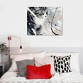 thumbnail image 5 of Orinice Abstract Canvas Wall Art for Bedroom Bathroom Living Room Wall Decor Black White Grey Modern Abstract Canvas Pictures Abstract Prints Artwork Home Office Wall Decoration  16x12in, 5 of 6